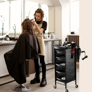 5-drawer Iron Hair Salon Cart Worktop Salon <strong>Trolley</strong> With Rolling Beauty Storage Customizable Hairdresser Spa <strong>Trolley</strong> - Product Image 6