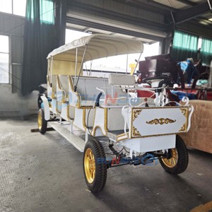 High Performance Luxury Royal Outdoor white Horse Carriage Tourist Traffic Vehicle Sightseeing Horse Cart Electric Car - Product Image 6