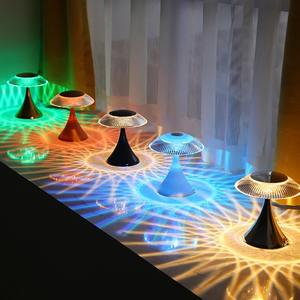 3/16 Color Rgb Remote Control Desk Lamp Rechargeable Crystal Night <b>Light</b> Living Room Bedroom Decoration Atmosphere Projector - Product Image 2