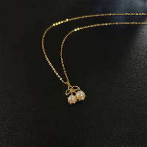 Collier Cercle Entrelacé <span class=keywords><strong>Grand</strong></span>-Mère avec Chaîne Perles Bambou, Bijoux Sportifs pour Femme - Product Image 5
