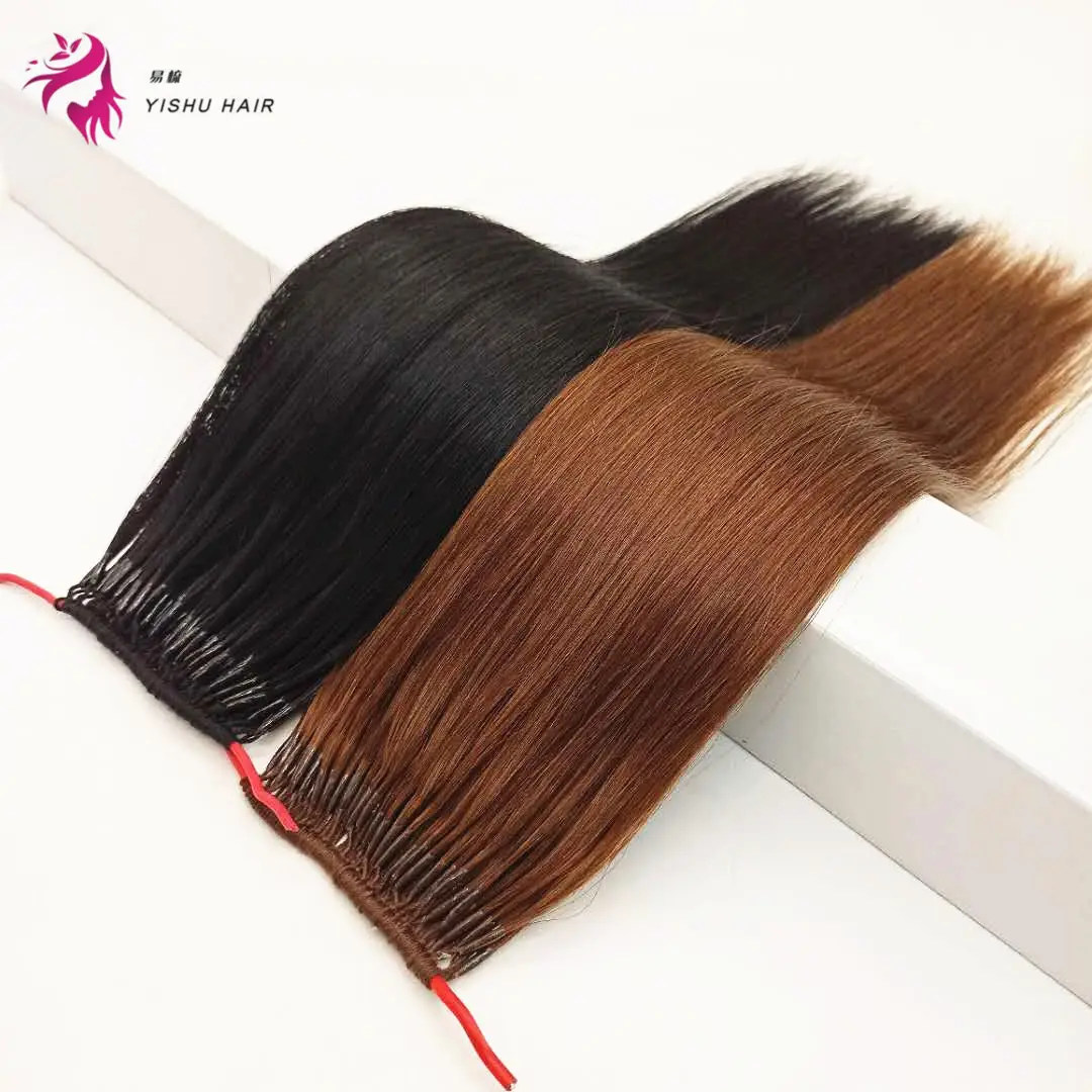 2019 नई उत्पाद मूल बाल एक सूती धागे पर कोई नुकसान दो मैं-टिप कोरिया जुड़वाँ बाल विस्तार
