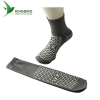 Chaussettes antidérapantes jetables tricotées unisexe de haute qualité, style décontracté, motif à pois avec logo, vente en gros