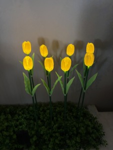 Tùy chỉnh ngoài trời LED Tulip chèn đèn mô phỏng vườn hoa chiếu sáng cho bãi cỏ & cảnh quan cho Giáng sinh lau sậy - Product Image 6