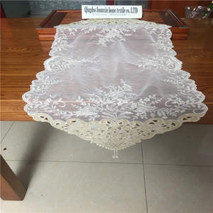 Mantel <span class=keywords><strong>de</strong></span> organza bordado a mano, bordado Floral, para <span class=keywords><strong>mesa</strong></span> <span class=keywords><strong>de</strong></span> Navidad - Product Image 4