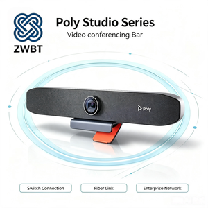 Poly <span class=keywords><strong>Studio</strong></span> R30 P032 Videocamera 4K con Zoom Digitale 5X, Tracciamento AI, Microfono e Altoparlante Integrati per Piccole Sale Riunioni - Product Image 2