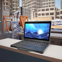 Laptop Industri Tangguh Portabel 15,6 Inci, Komputer PC Notebook 5G Intel I5/i7 Win10/11 NFC 700 Nits dengan Port Serial
