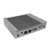 Mini PC industrial con chipset Intel de cuatro núcleos, J1900 N2840, 4GB de RAM, 256 GB SSD, conectividad WIFI sin ventilador utilizada con HDD, 1 unidad