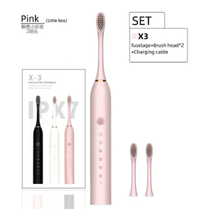 <b>Electric</b> Ultrasonic <b>Toothbrush</b> Six Speed Mode Home Soft Hair USB Charging Waterproof Adult Tooth Cleaner Automatic Couple Set - Product Image 3