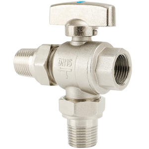 Robinet en cuivre épaissi de 4/6 pouces, raccord en T, grand débit, régulateur de chauffe-eau, robinet d'alimentation, robinet de chauffage, interrupteur d'eau - Product Image 1