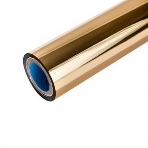 <span class=keywords><strong>Film</strong></span> doré Gold Touch, papier de dorure en PET, effet de marquage à chaud par transfert thermique, vente directe usine, couleurs vives, sans or volant. - Product Image 1