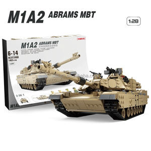 1/28 <span class=keywords><strong>M1A2</strong></span> SEP <span class=keywords><strong>ABRAMS</strong></span> tanque de batalla principal bloques de construcción 2IN1 vehículo de combate rastreado blindado DIY montaje ladrillo Juguetes - Product Image 6