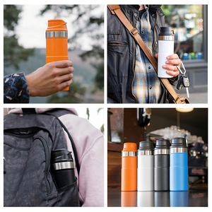 2025 <span class=keywords><strong>Action</strong></span> de déclenchement classique personnalisée 16OZ/500ml tasse de voyage isolée à double paroi sport bouteille sous vide en plein air pour cadeaux d'affaires - Product Image 5