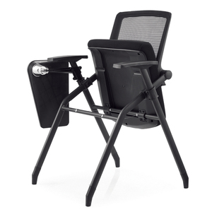 Silla de oficina ejecutiva moderna de alta calidad cómoda clásica PU espuma tela hierro contemporáneo silla de malla giratoria - Product Image 4