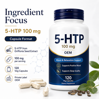 Complément Premium 5-HTP pour le soutien de l'humeur avec Vitamine B6 et Théanine – Vente en gros, Marque Privée, Soutien à la Relaxation, Capsules Végétaliennes