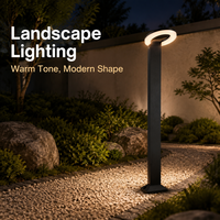 Lampe de jardin LED 12V moderne en aluminium anti-corrosion, étanche, pour les bords des pelouses, les parterres de fleurs et les marches