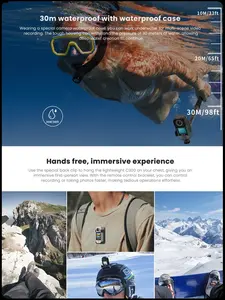 <span class=keywords><strong>SJCAM</strong></span> C300 <span class=keywords><strong>cam</strong></span>éra d'<span class=keywords><strong>action</strong></span> de poche 4K FHD avec longue durée de vie de la batterie vidéo 30M étanche 5G WiFi <span class=keywords><strong>cam</strong></span>éra Sport <span class=keywords><strong>Action</strong></span> <span class=keywords><strong>Cam</strong></span> - Product Image 4