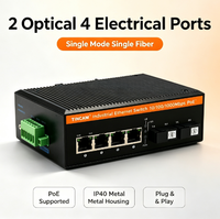 Switch PoE industriel 6 ports Gigabit avec capacité de 12 Gbit/s et communication Full-Duplex/Half-Duplex