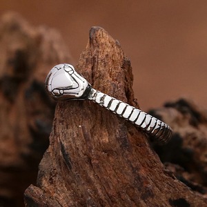 Yunnique-Anillo de cobra de acero inoxidable para hombre, diseño de animales, forma de serpiente, joyería de moda, regalo, talla 7, 8, 9, 10, 11, 12, 13 - Product Image 2