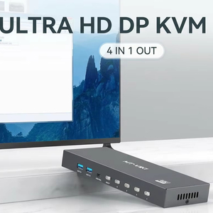 <span class=keywords><strong>Commutateur</strong></span> <span class=keywords><strong>KVM</strong></span> <span class=keywords><strong>DisplayPort</strong></span> 8K MT-VIKI 4 entrées 1 sortie DP1.4 avec 4 ports USB 3.0 pour partager 1 moniteur, clavier, souris, clé USB, imprimante - Product Image 1
