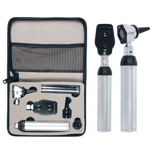 Ensemble d'otoscopes portables miniatures à fibre optique pour soins des oreilles, kit de diagnostic ORL avec logo personnalisé, instruments chirurgicaux ORL de haute qualité - Product Image 1