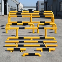 Barrière de protection robuste à double poteau en U pour quai de chargement et atelier