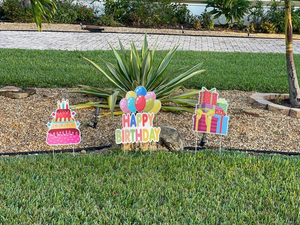 Panneaux de jardin double face résistants aux UV et imperméables de 18x24 pouces avec piquet en H pour l'intérieur et les annonces de rassemblements familiaux - Product Image 5