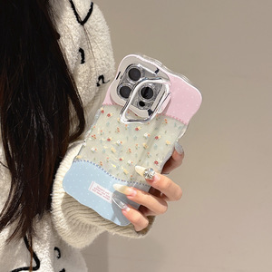 Burst Cute Little Floral Twist pour Apple 16promax coque de téléphone IPhone15 monture d'objectif 14 nouveau 13 antichoc <span class=keywords><strong>14plus</strong></span> tout compris - Product Image 4