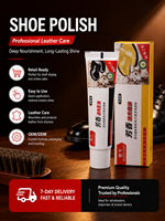 Crema para Limpiar Zapatos Black Bull en Tubo de Gran Capacidad con Función de Fácil Limpieza y Uso Duradero para el Mantenimiento Diario del Calzado en el Hogar