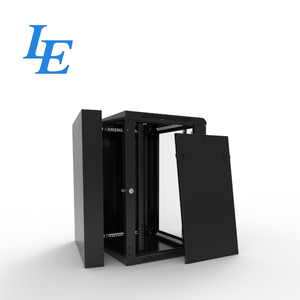 Gabinete de servidor de montaje en pared de 19 pulgadas 9U 600MM con caja trasera de acero SPCC, protección IP20, en stock. - Product Image 2