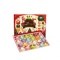 Calendrier de l'Avent transfrontalier de Noël : Boîte cadeau de jouets anti-stress créatifs en plastique pour les 14 ans et plus