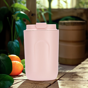 Vaso Térmico Mini de Acero Inoxidable 304 de 220ml/380ml con Tapa Abatible Antiderrames y Logotipo Personalizado - Product Image 1