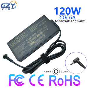 Adaptateur de chargeur d'alimentation pour ordinateur portable GZY 120W, 20V 6A, port DC 4,5x3,0 mm, certifié CE FCC ROHS, pour PC/ordinateur - Product Image 1