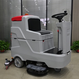 Dual-brush <b>Floor</b> Scrubber Wet Industrial Battery Cordless Self-cleaning <b>Mop</b> Motor <b>Floor</b> Scrubber - Product Image 5