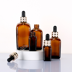 Luxury Brown Opaque Glass <b>Bottle</b> Customized Essential Oil <b>Bottle</b> For Cosmetics Container <b>Empty</b> With Rubber Dropper Cap - Product Image 1