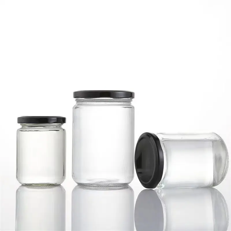 250ml 350ml 500ml dessert storage glass honey jar jelly pickles jam jar food container bird nest caviar jar