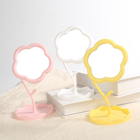 Miroir de maquillage personnalisé en forme de fleur pour table de chevet ou bureau – Vente en gros