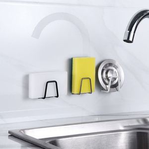 <b>Kitchen</b> Stainless Steel <b>Sponge</b> <b>Holder</b> Self Adhesive Wall Hooks Hanger Accessories Storage Organizer for <b>Kitchen</b> Sink - Product Image 6