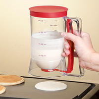 Gebakgereedschap Siliconen roestvrij staal Multifunctionele spuitmondjes met lange uitloop Trechterverdeler Taartdispenser Pannenkoek Fruit