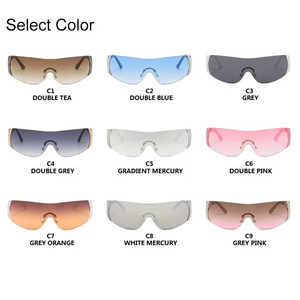 แว่นกันแดดไร้กรอบขั้นสูง เทคโนโลยี Y2k แว่นกันแดดสำหรับกีฬาและแฟชั่น ป้องกันรังสียูวี 400 - Product Image 4