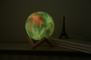 Promozionale decorativo 3D stampa <span class=keywords><strong>star</strong></span> <span class=keywords><strong>sky</strong></span> Stand 16 colori ricaricabile LED Night Light Globe Shape Nursery Decor night light - Product Image 4