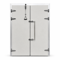 Système d'entrée semi-rebattable pour chambre froide avec porte à double battant pour entrepôt frigorifique