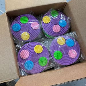 HMJ 10 Stück Silikon-Gel Druckentlastungspad Texturiertes Sensorisches Fidget-Spielzeug Baby-Krabbelmatte Stressabbau für Erwachsene Kinder ADHS Autismus - Product Image 5