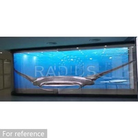 Écran transparent LED 3.91, écran en verre transparent, écran haute définition, écran d'affichage pour centre commercial, publicité extérieure, éclairage