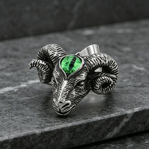 Yunnique Collier Tête de Chèvre Satan en Acier Titane, Pendentif Animal Géométrique, Bijou Unisexe Tendance - Product Image 4