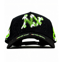 NOUVEAU Casquettes de baseball pour hommes de luxe, style 5 panneaux A-Frame, avec broderie de barbe dorée, visière large en daim, Performance Gold, pour jeunes