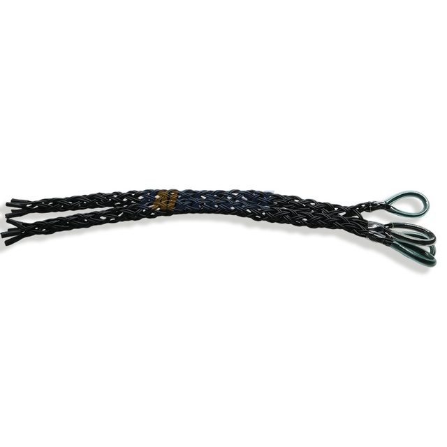 Diameter Optional Double Eye Colorful PVC Cable Pulling Grip Socks Chinese Fingers Aramid Fiber Filled 2800kg Tensile Strength