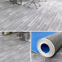 Rouleau de revêtement de sol en vinyle moderne, écologique, ignifuge, antidérapant, imperméable en PVC pour la maison, le bureau et le garage (vente en gros)