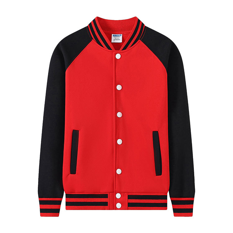 Rouge + manches noires