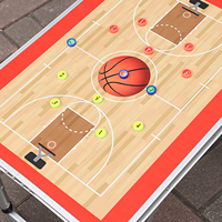 Table tactique de basketball portable pliable en aluminium avec surface magnétique inscriptible pour démonstration et tableau de stratégie d'entraînement