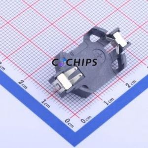 BS-06-A4BK016 Button & Strip Battery Connector Through hole Component (THT) Connector Battery Holder CR2032 Phosphor Bronze Tin - Product Image 1